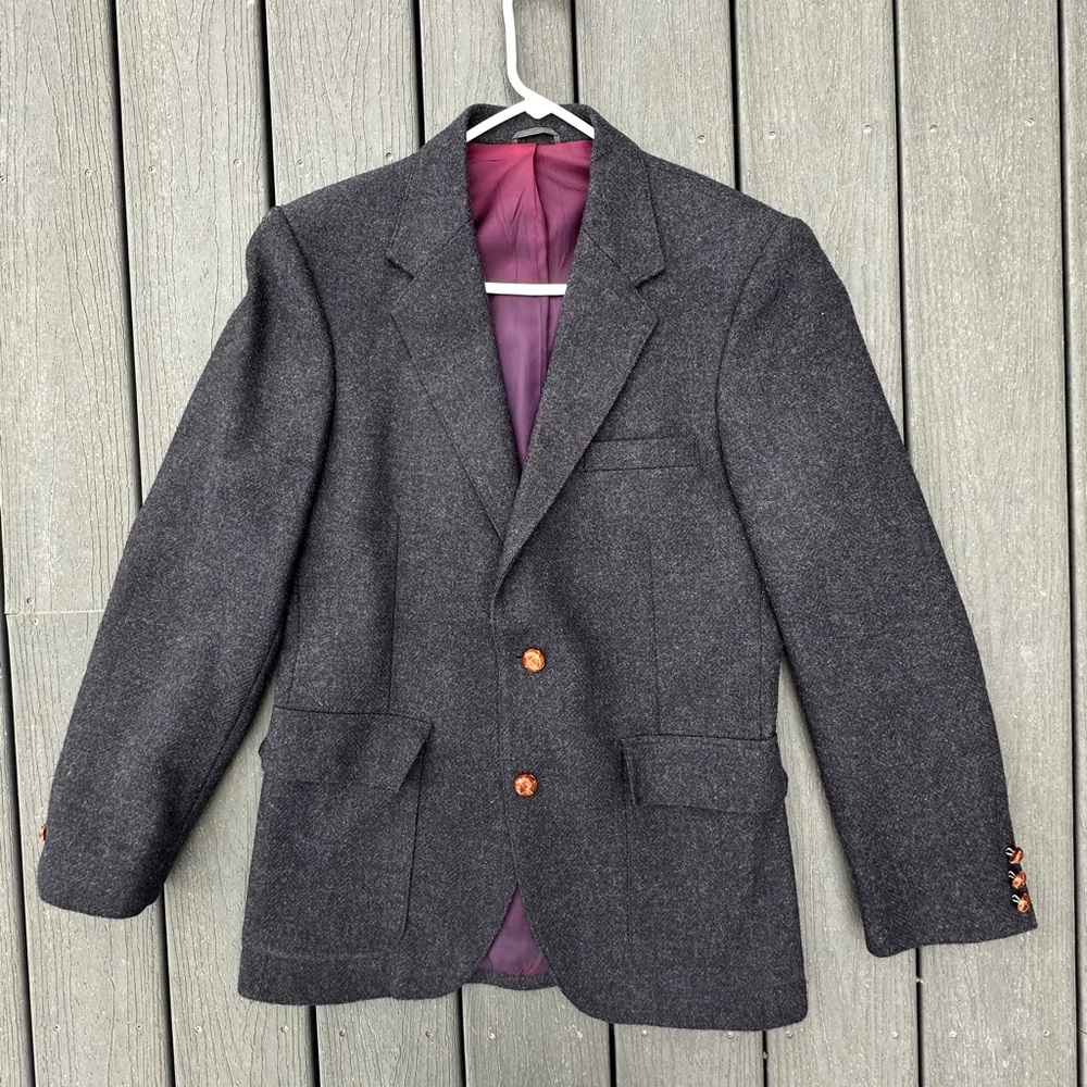 WFF BY FARAH‎ Gray Sport Coat 100% Wool